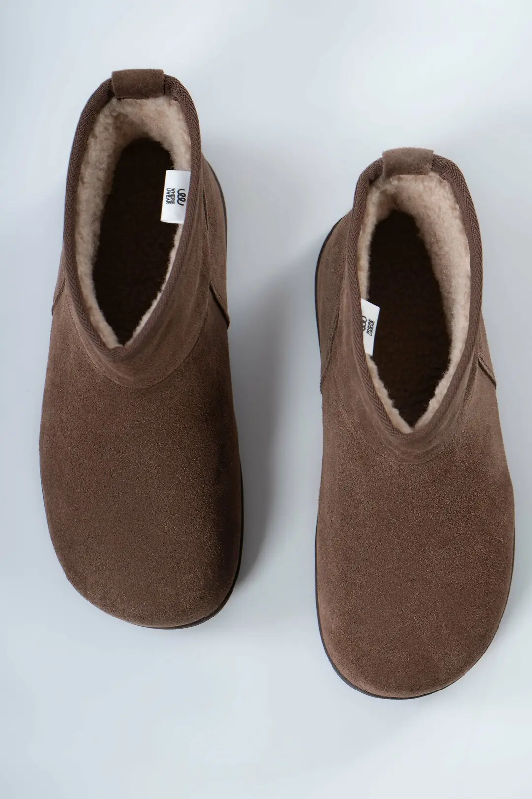 Уггі жіночі Where Uwear Натуральна замша коричневі