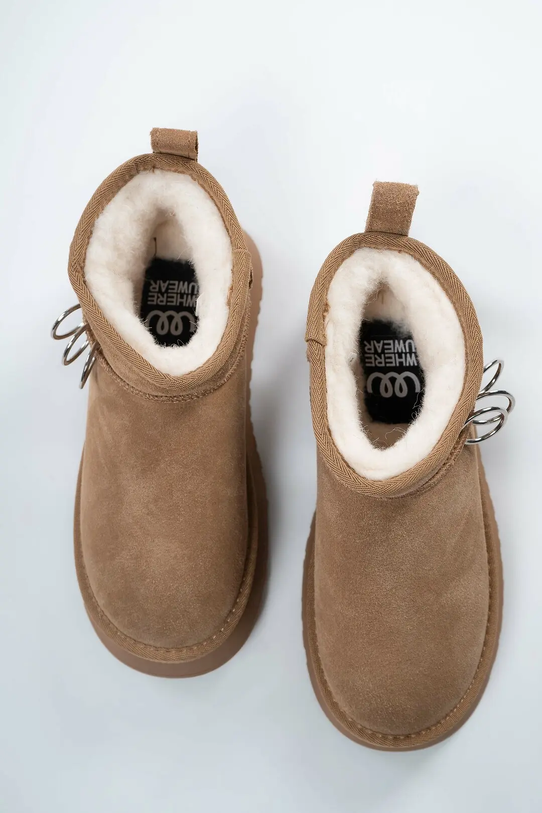 Уггі жіночі Where Uwear Натуральна замша руді