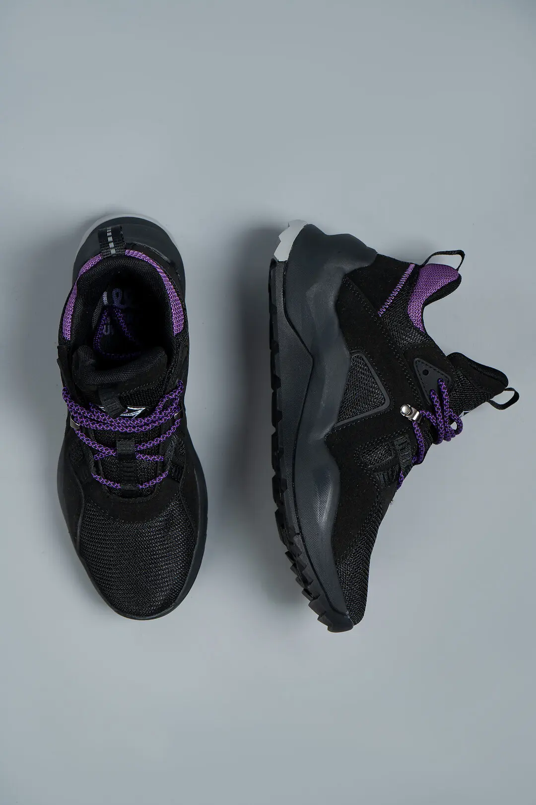 Кросівки жіночі Where Uwear WUW5033-BLACK/PURPLE чорні