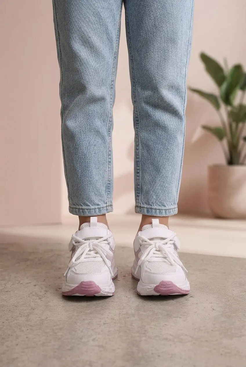 Кросівки дитячі жіночі Fashion білі з екошкіри