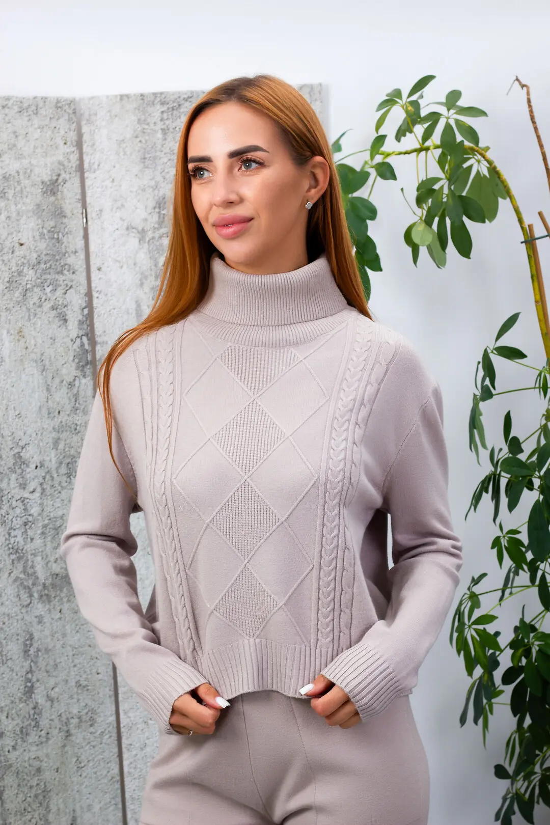 Костюм жіночий NaNa 216 бежевий