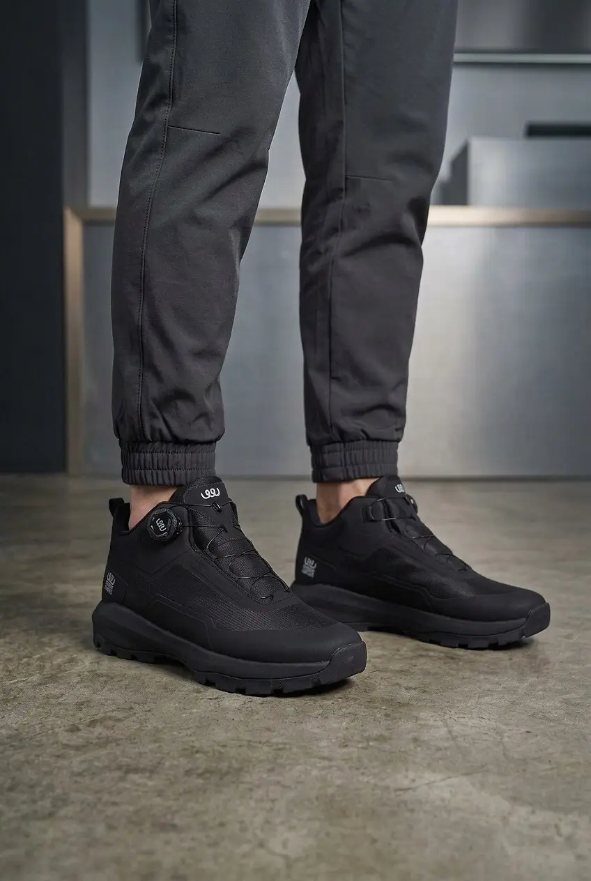 Кросівки чоловічі Where Uwear чорні з Еко-шкіри
