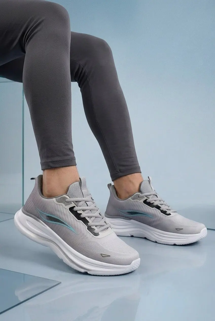 Кросівки чоловічі Fashion сірі на платформі