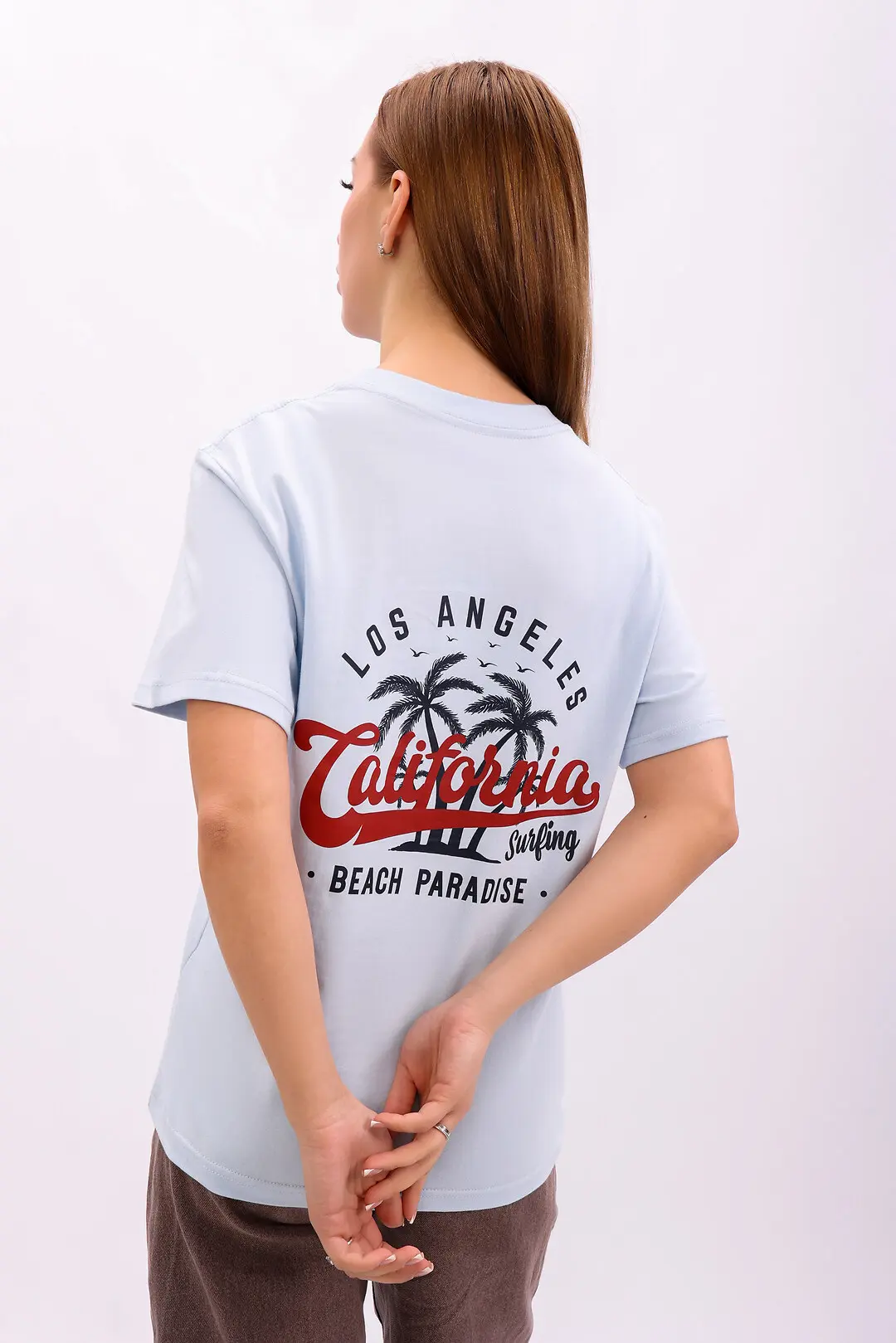 Футболка жіноча Where Uwear блакитна