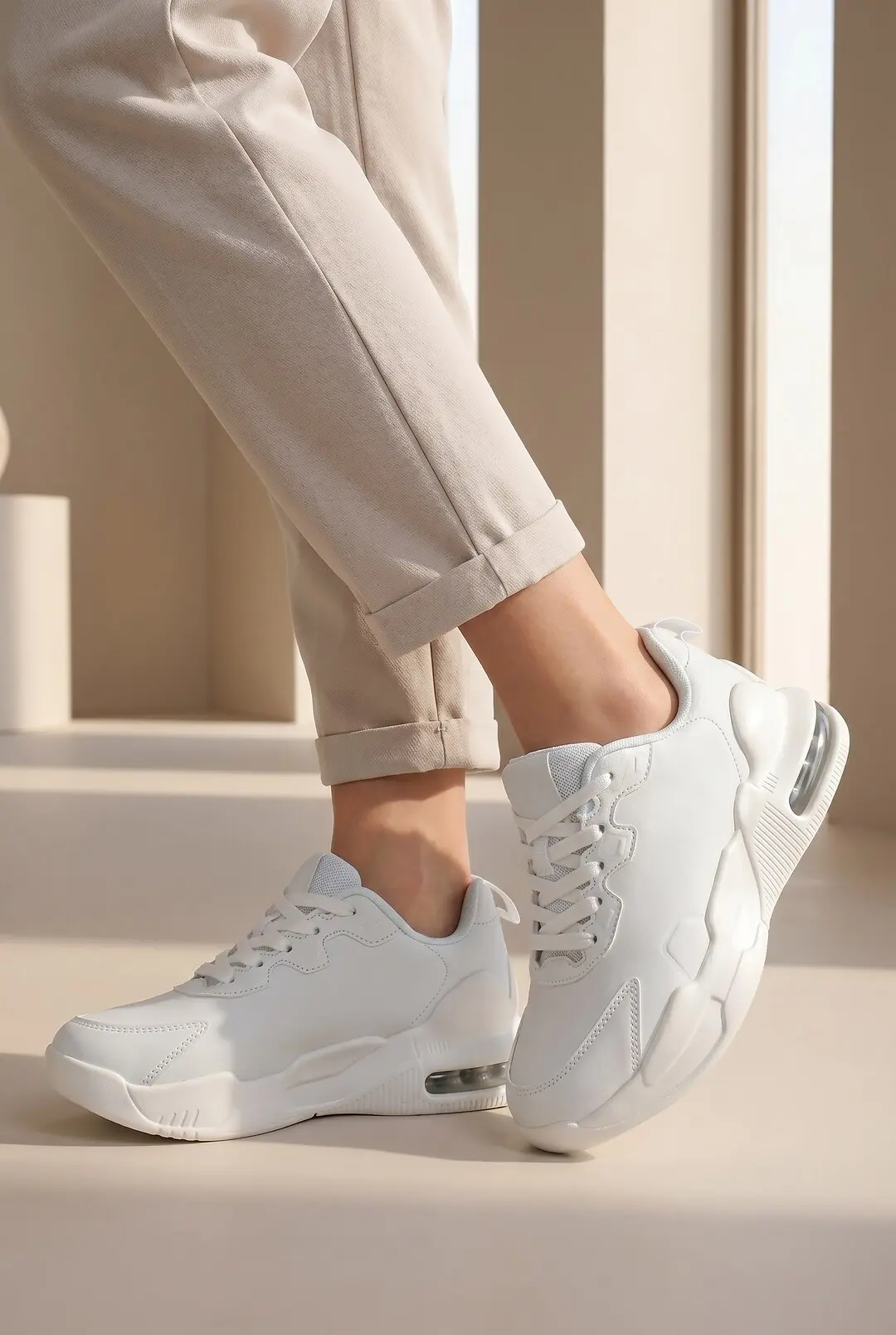 Кросівки жіночі Fashion білі на платформі