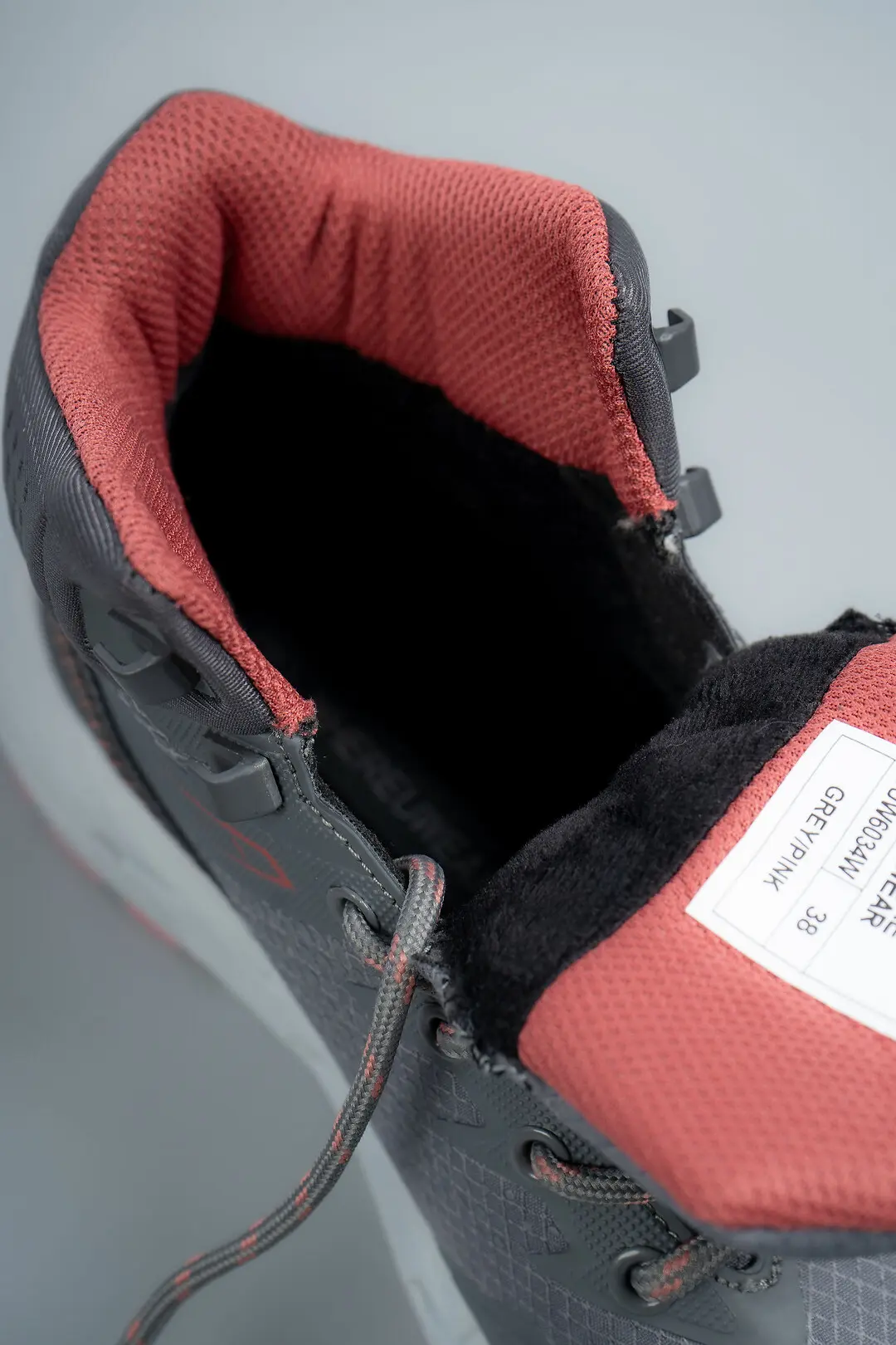 Кросівки жіночі високі Where Uwear WUW6034W-GREY/PINK сірі