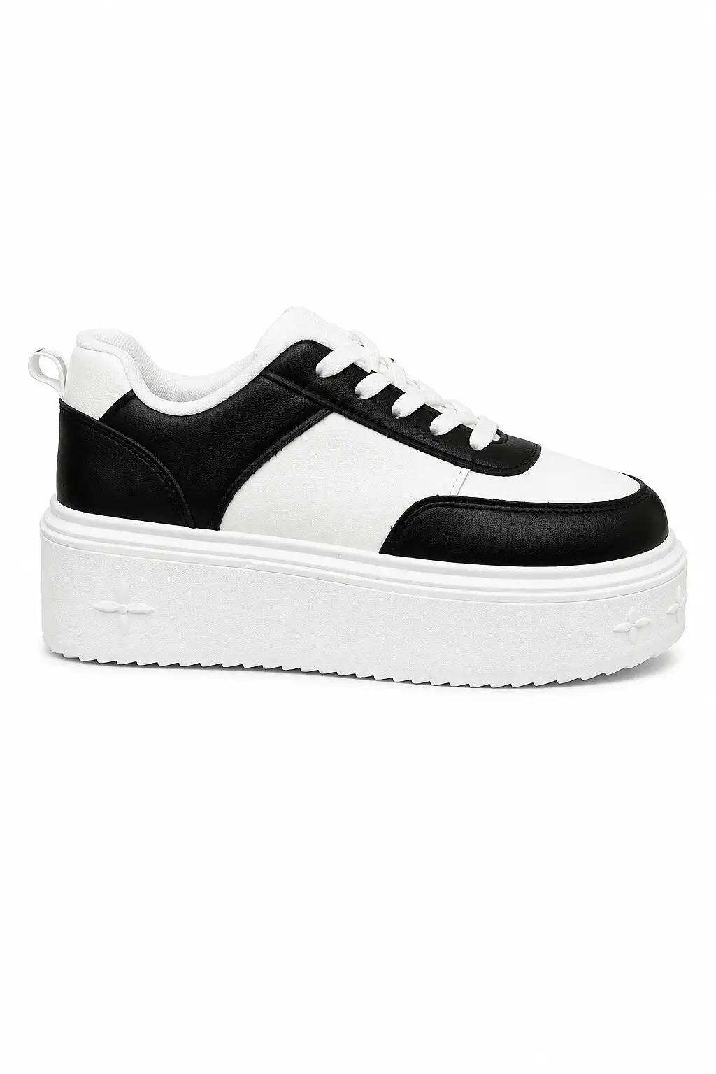 Кеди жіночі Fashion білі з чорним з Натуральної шкіри