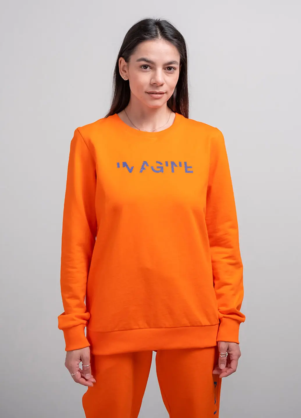 Світшот жіночий IMAGINE помаранчевий