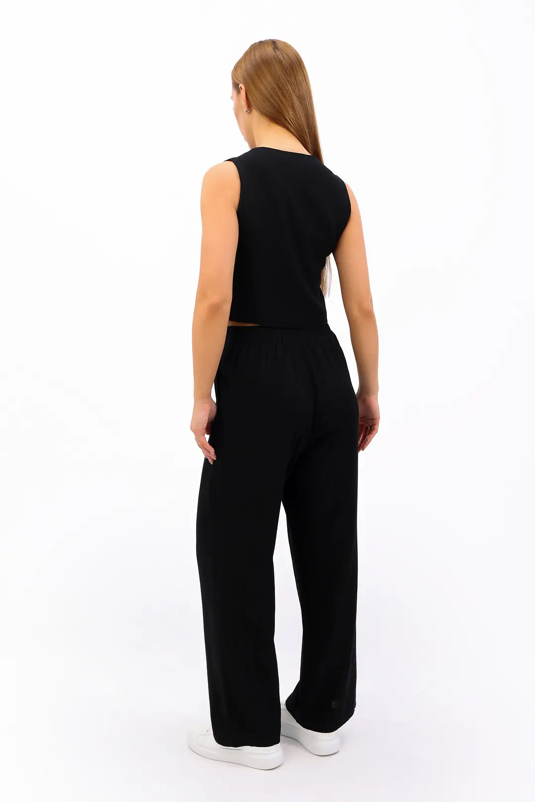 Костюм жіночий Where Uwear чорний жилет і штани