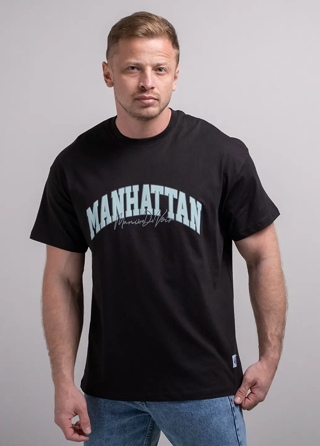 Футболка чоловіча Fashion MANHATTAN чорна