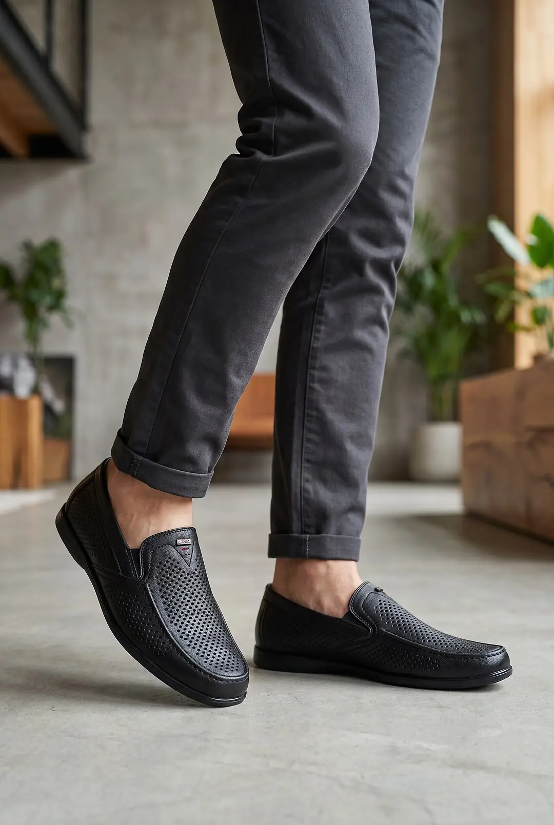 Мокасини чоловічі Where Uwear чорні
