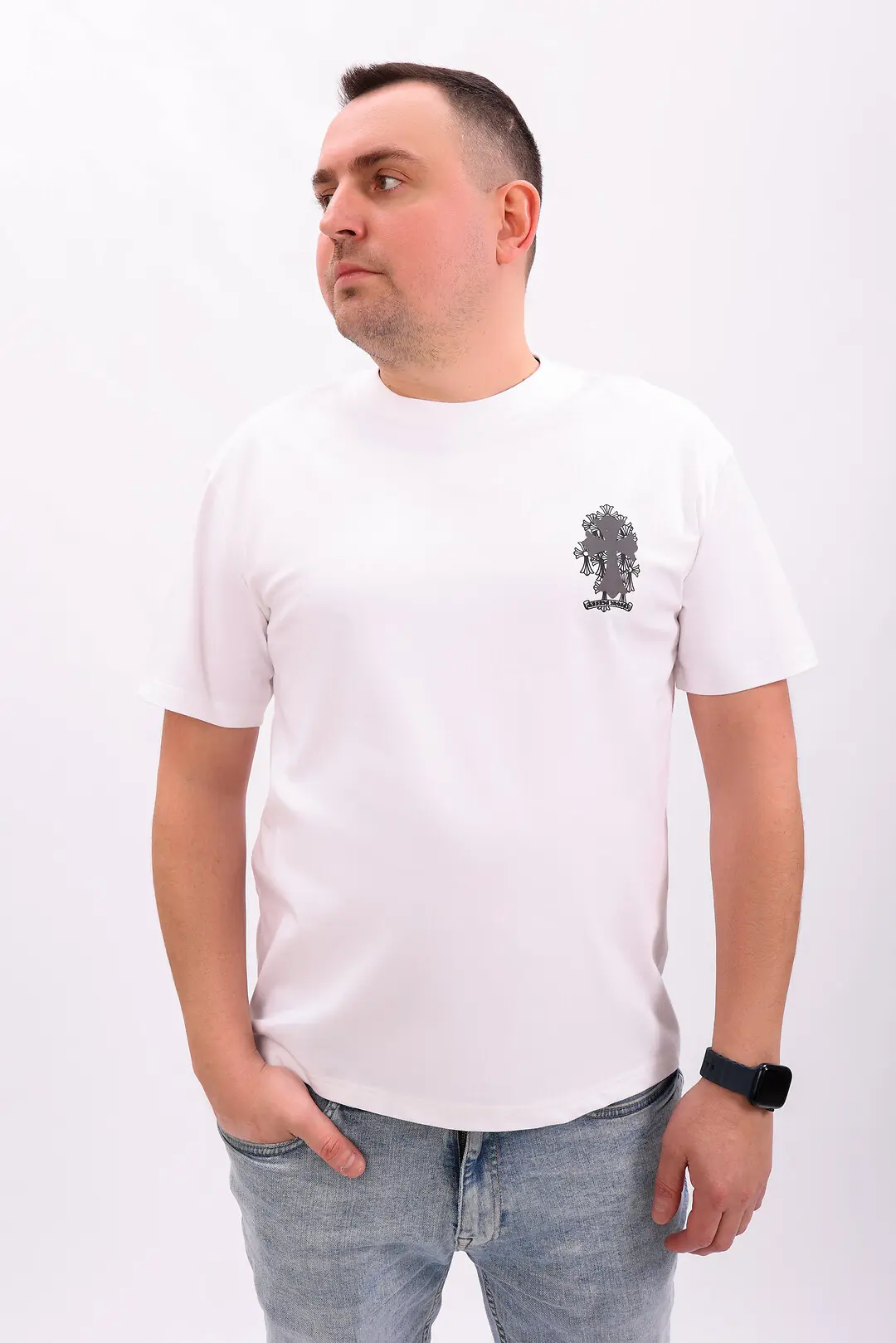 Футболка чоловіча Where Uwear біла