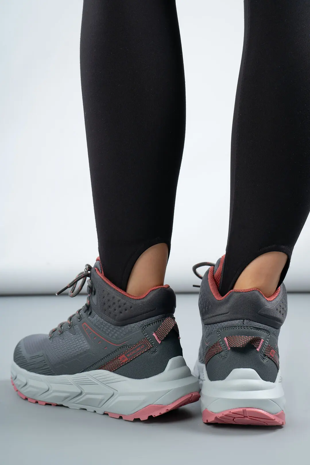 Кросівки жіночі високі Where Uwear WUW6034W-GREY/PINK сірі