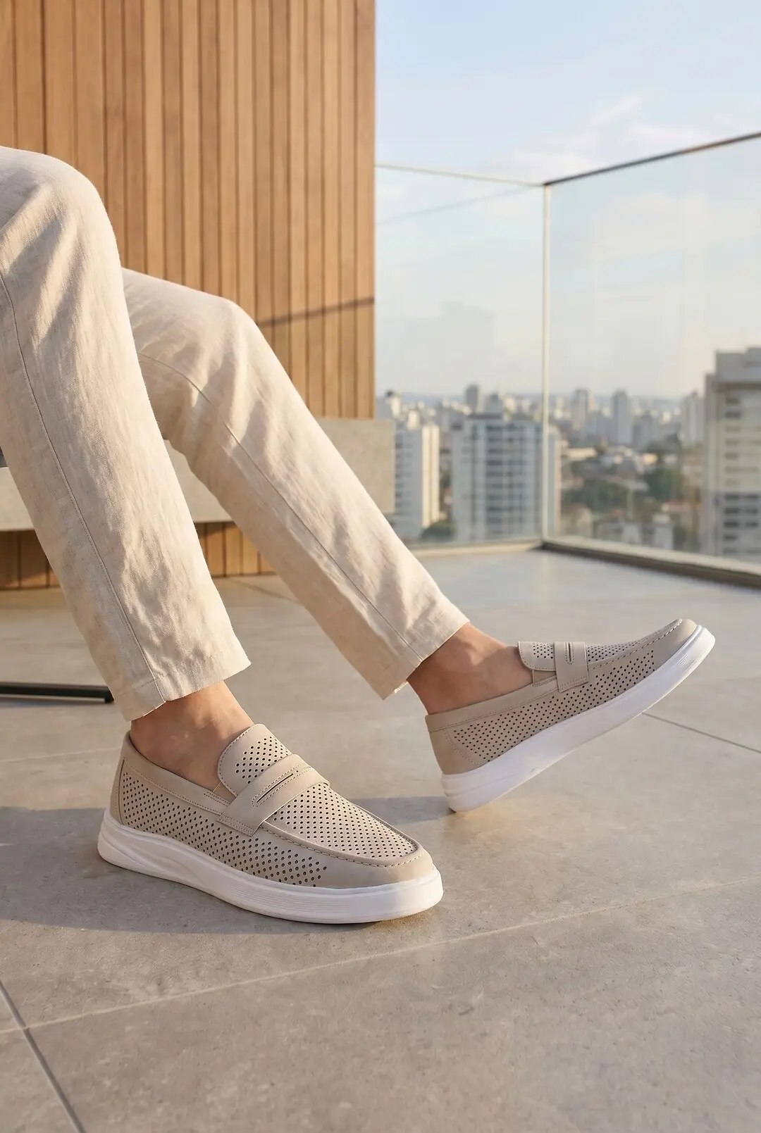 Туфлі чоловічі Where Uwear бежеві