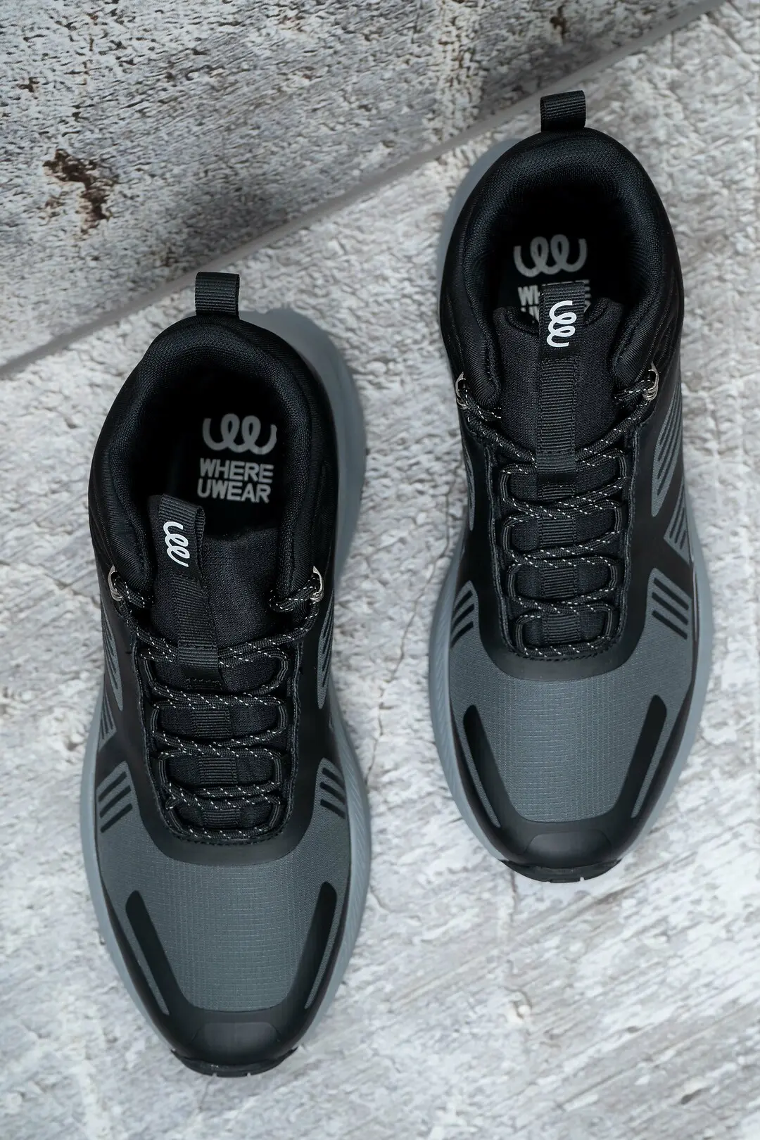 Кросівки чоловічі Where Uwear чорні високі