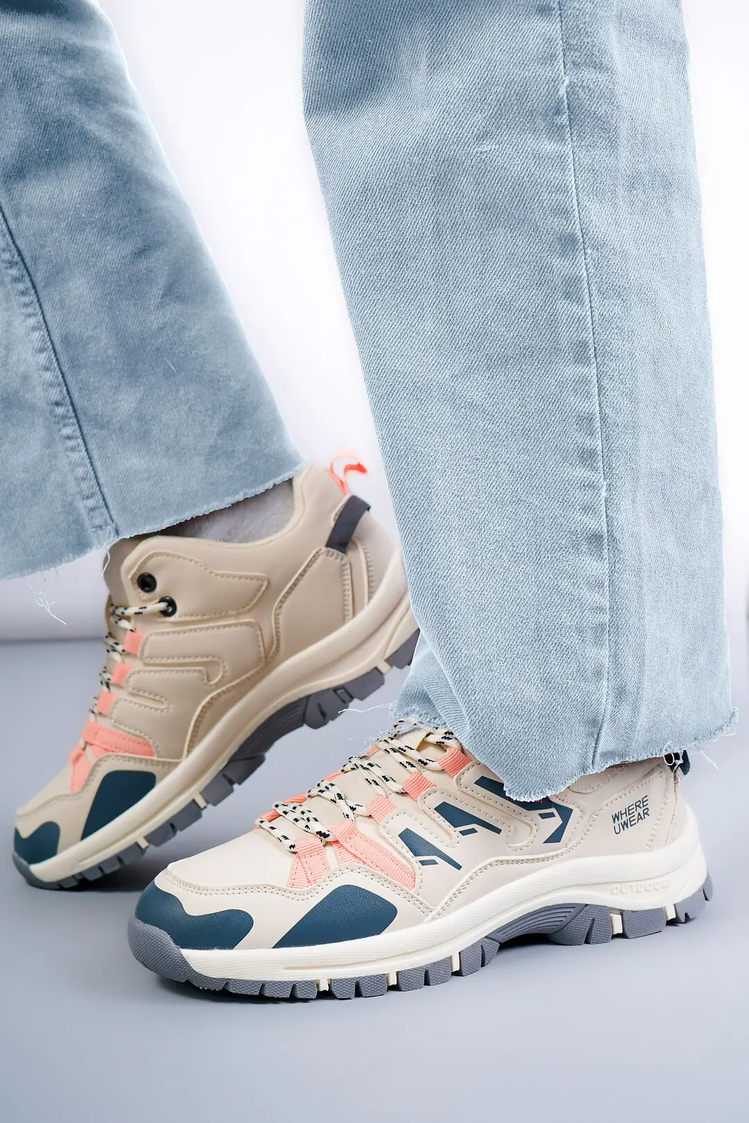 Кросівки жіночі Where Uwear TF-25-24-beige бежеві
