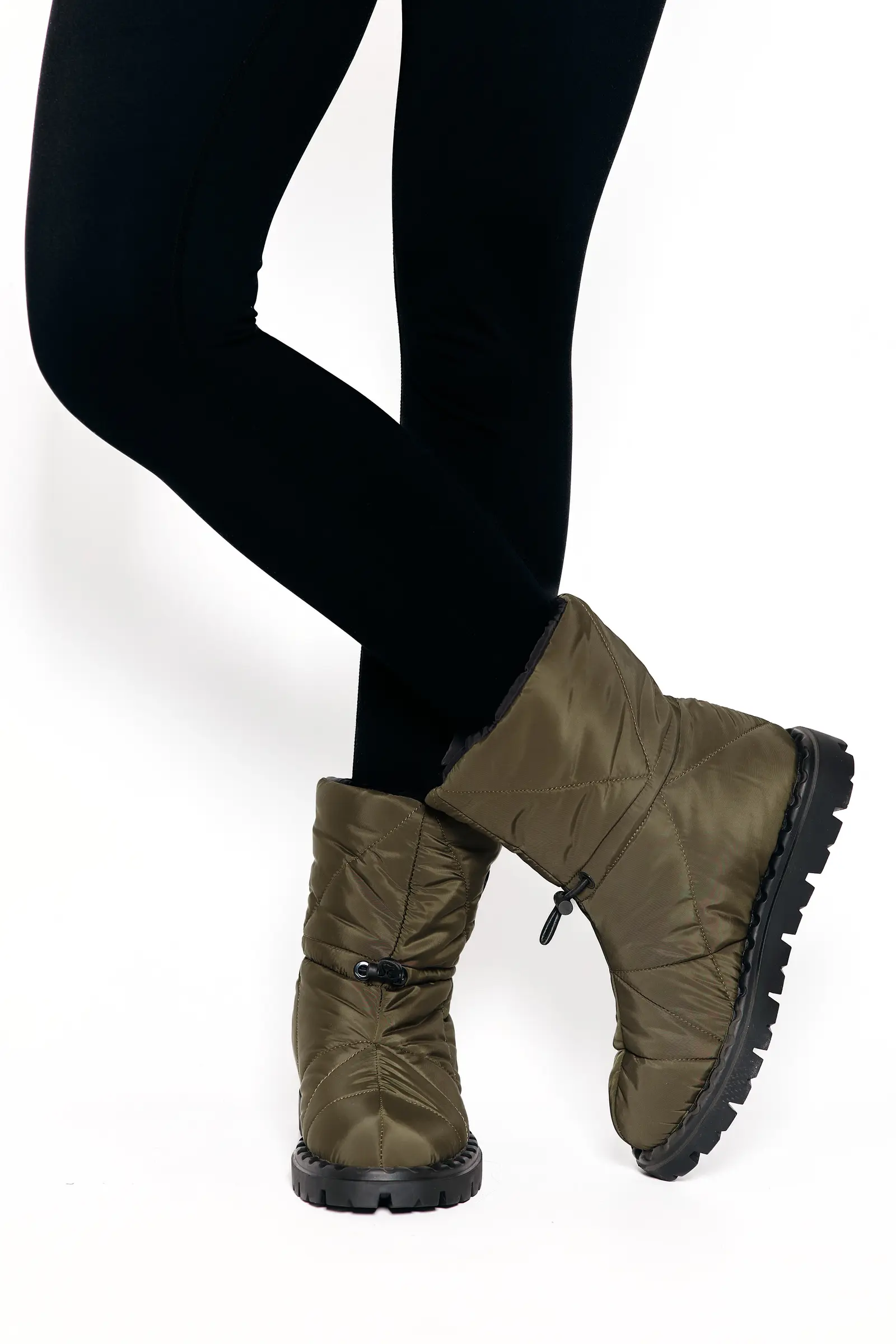 Дутики жіночі Fashion М3 хакі