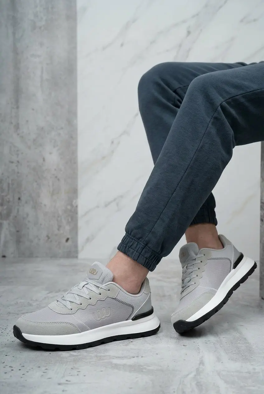 Кросівки чоловічі Where Uwear Натуральна замша/текстиль сірі