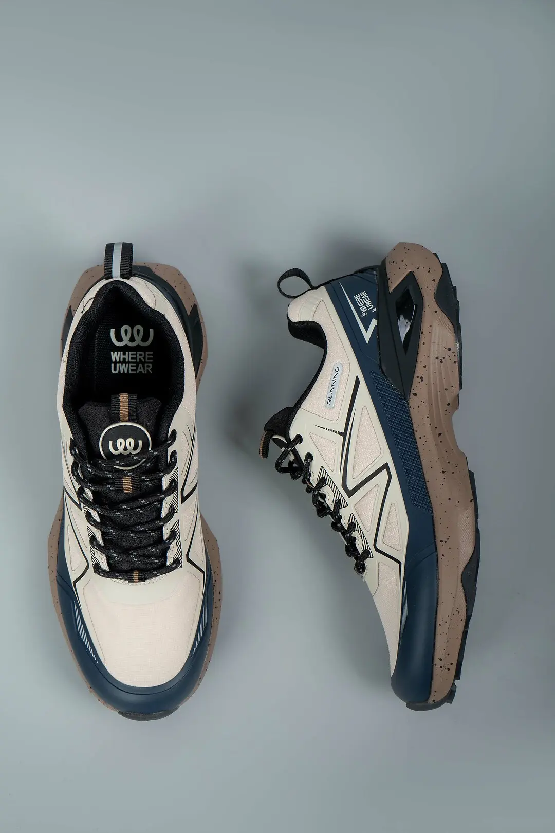Кросівки чоловічі Where Uwear WUW5993M-BEIGE/NAVY бежеві