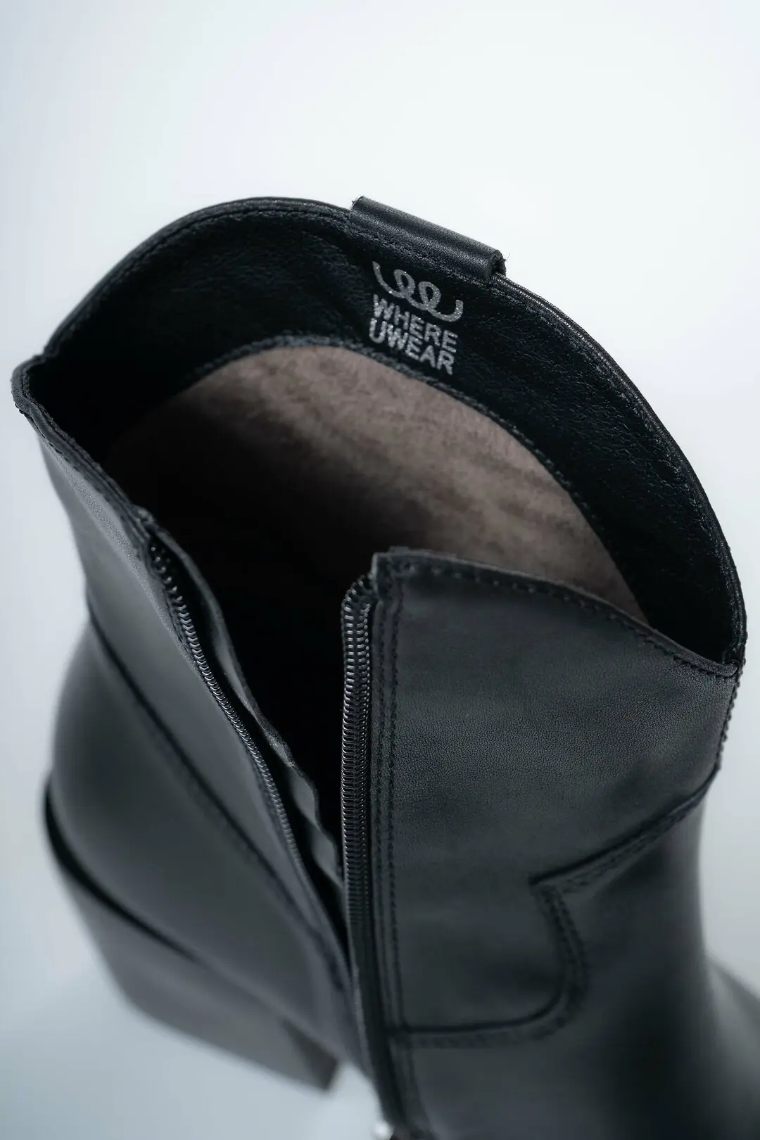 Черевики жіночі Where Uwear Натуральна шкіра чорні