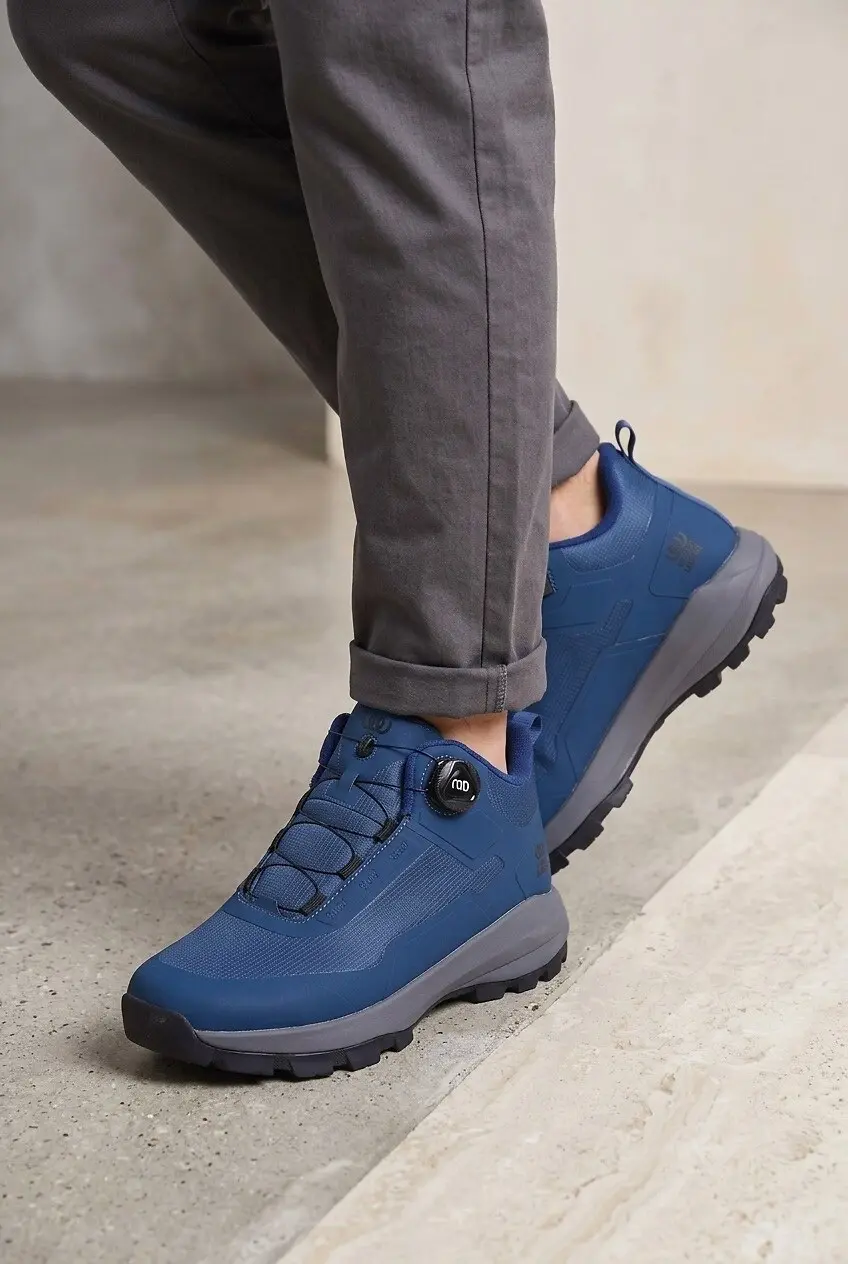 Кросівки чоловічі Where Uwear сині з Еко-шкіри