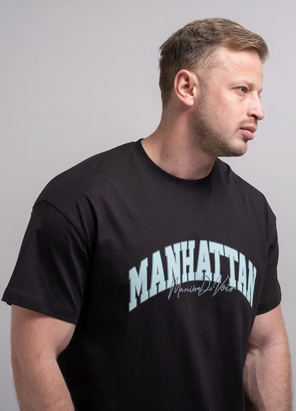 Футболка чоловіча Fashion MANHATTAN чорна