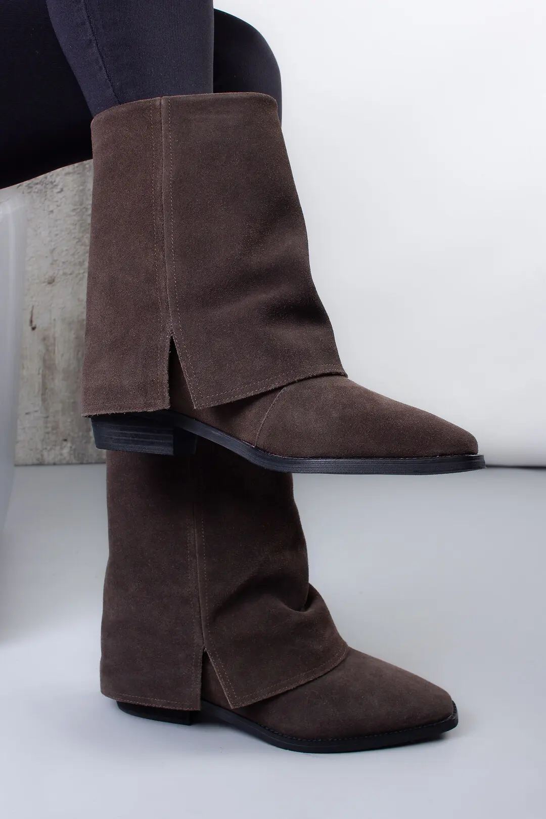Черевики жіночі Where Uwear K350-801-2 натуральна замша коричневі