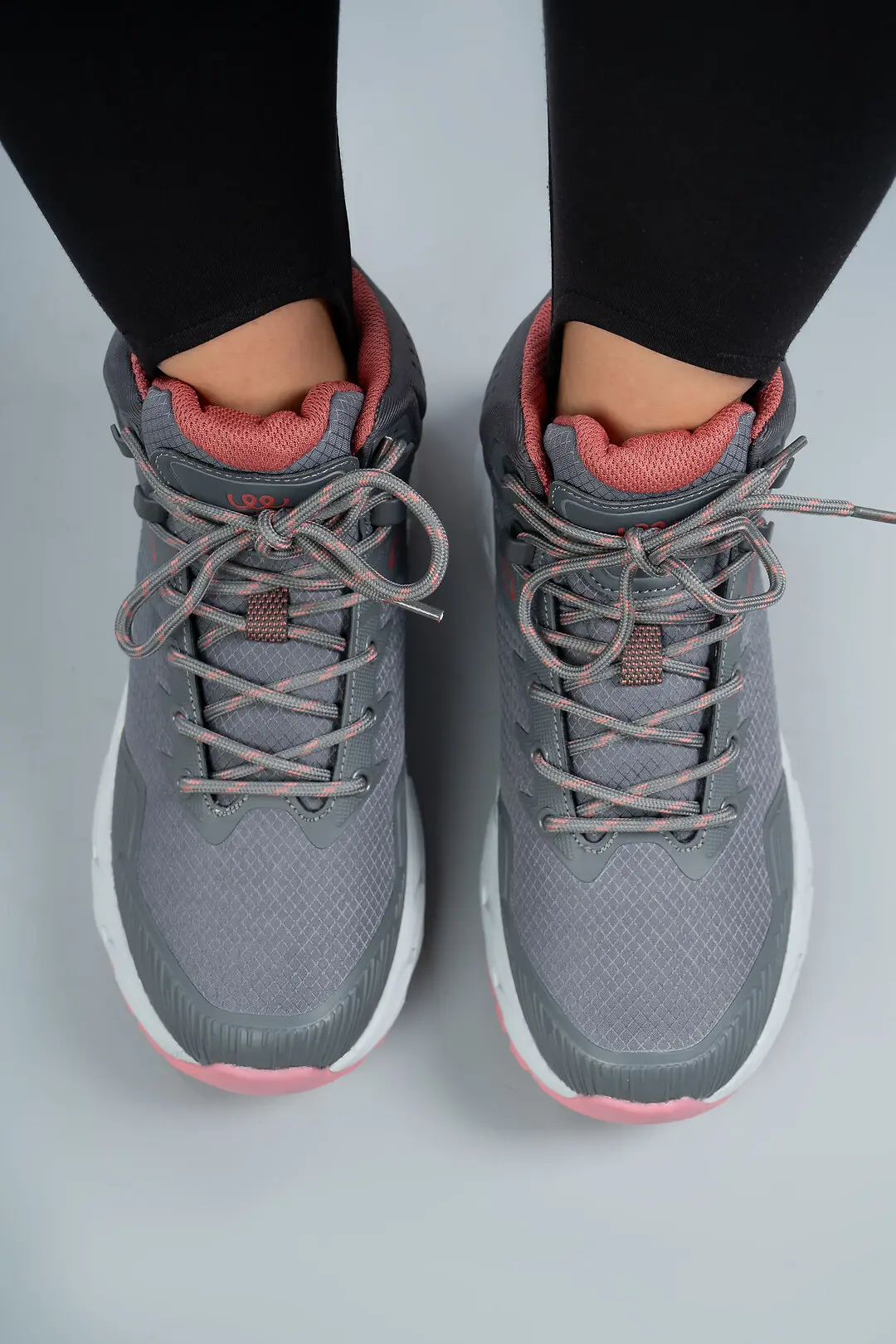 Кросівки жіночі високі Where Uwear WUW6034W-GREY/PINK сірі