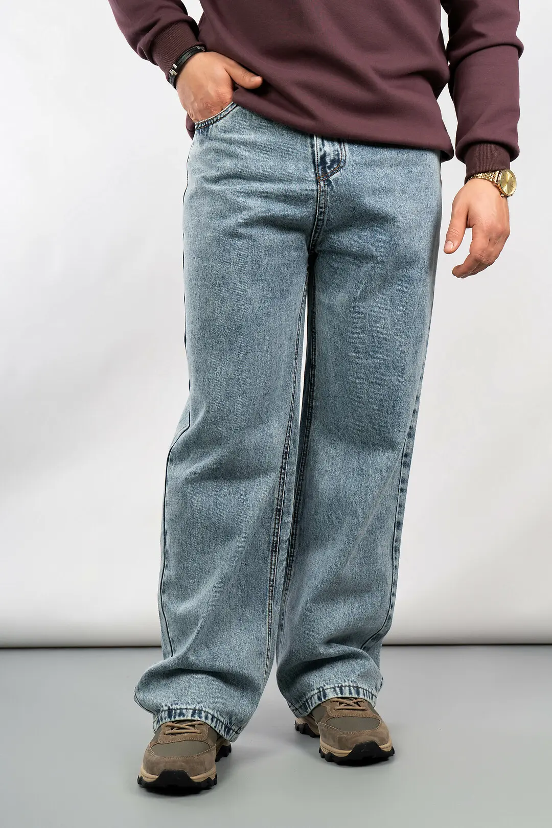Джинси чоловічі Fashion 1795 блакитні