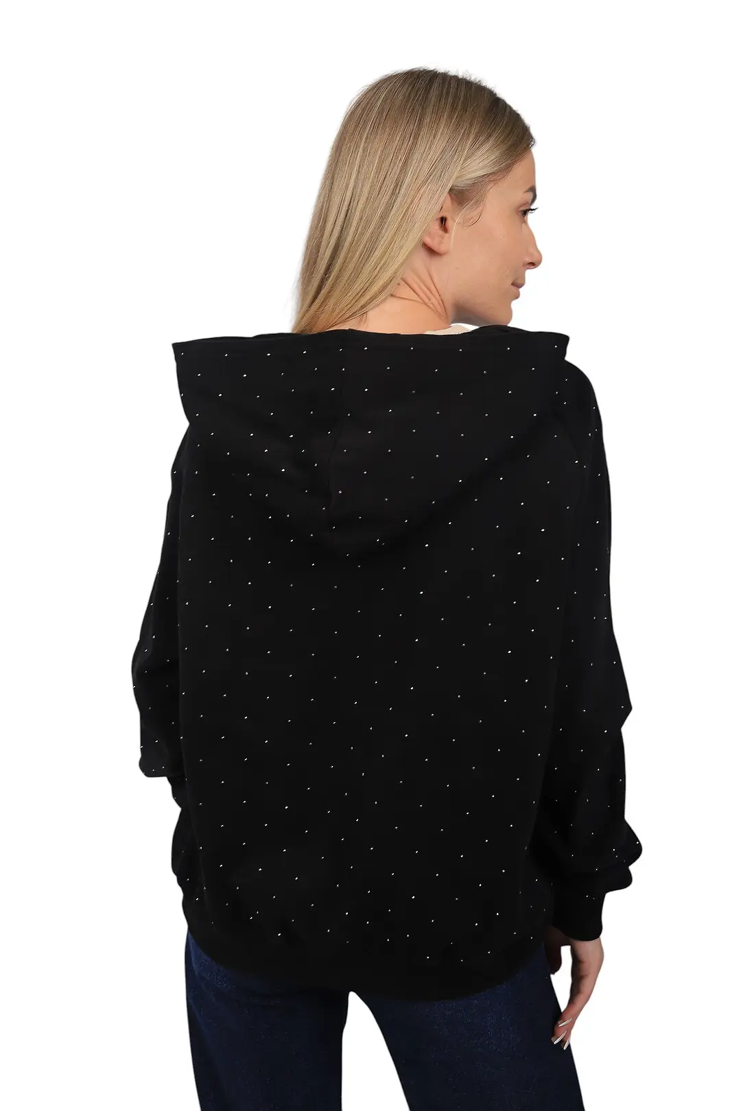 Кофта жіноча Fashion чорна з капюшоном