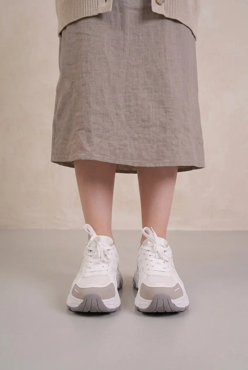 Кросівки жіночі Fashion білі з екошкіри та текстилю