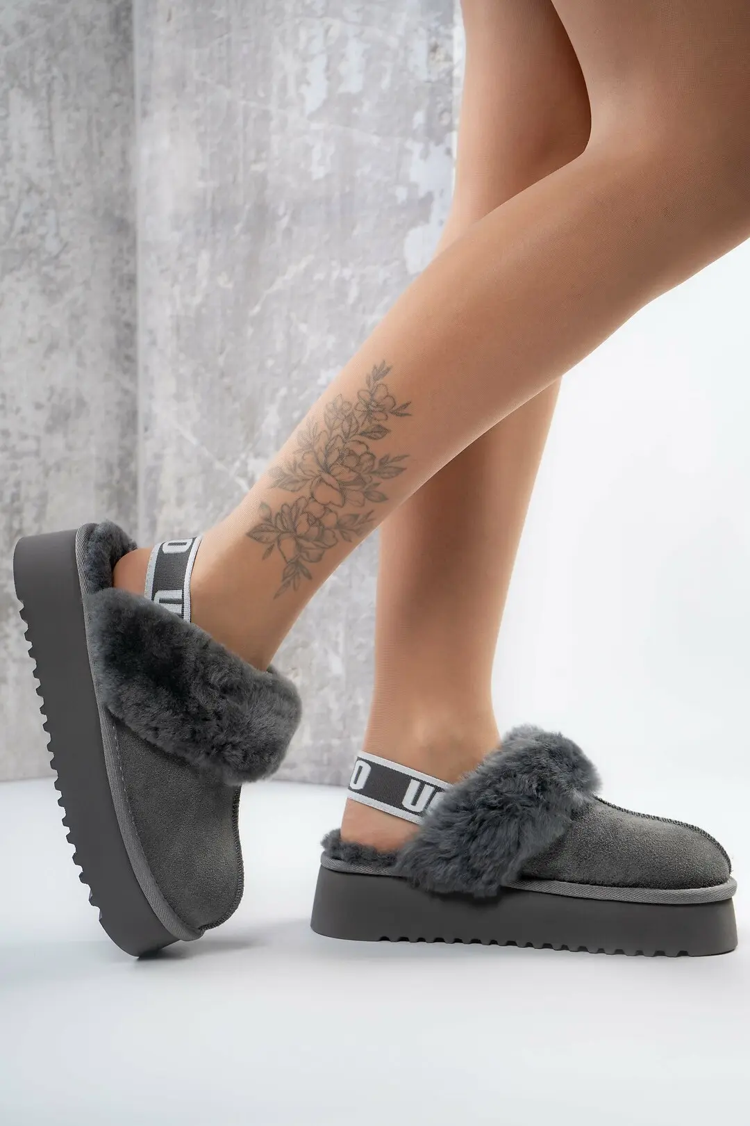 Уггі жіночі Where Uwear Натуральна замша сірі