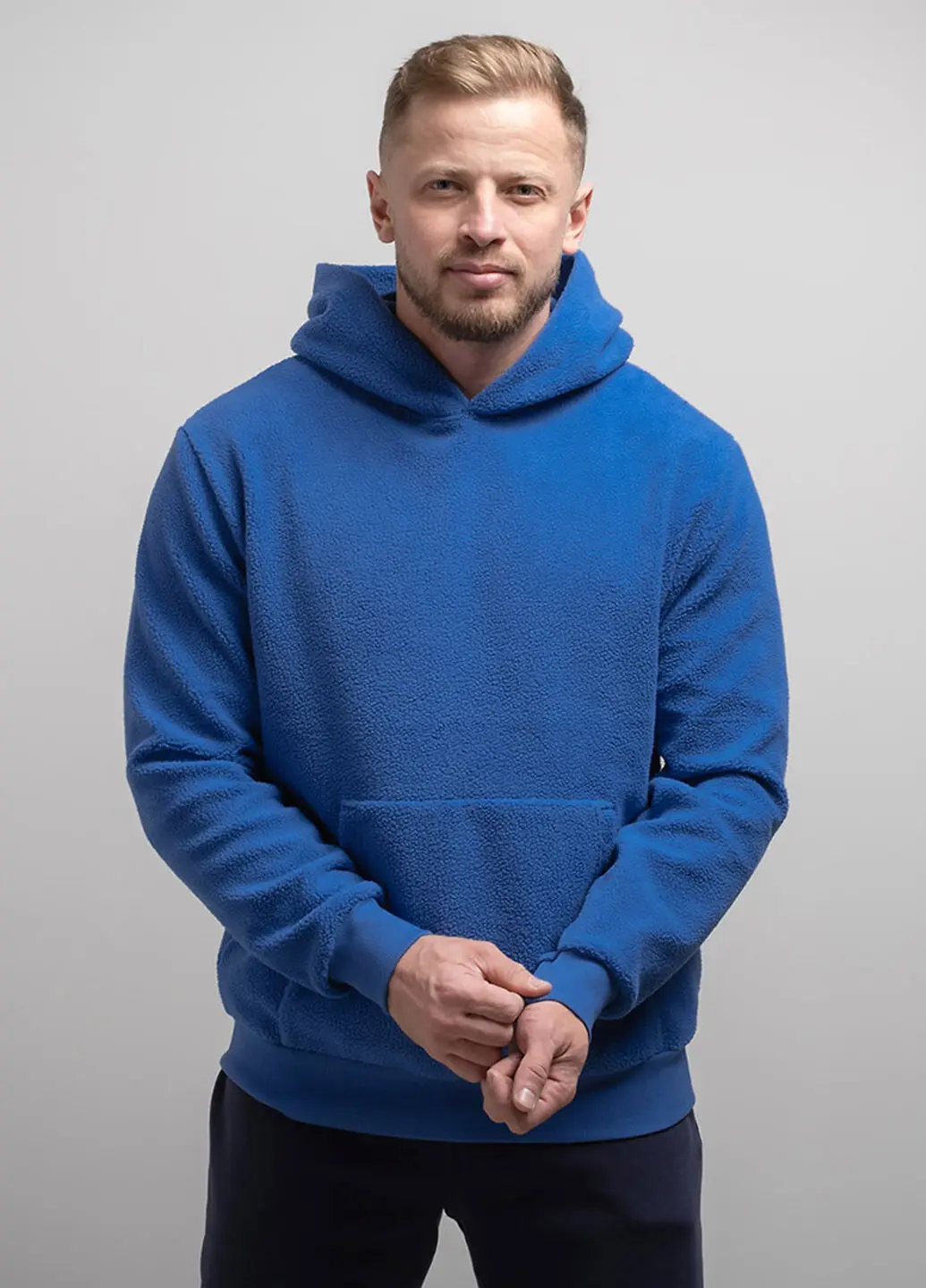 Худі чоловіче POWER TEDDY блакитне