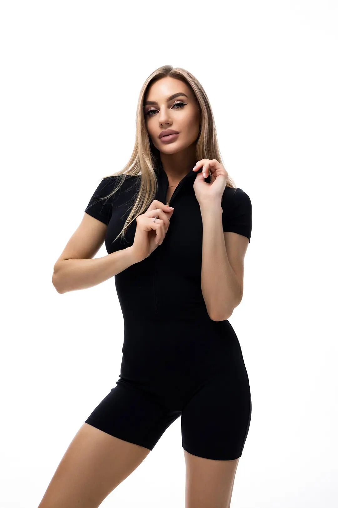 Комбінезон жіночий спортивний U:na SKIN чорний