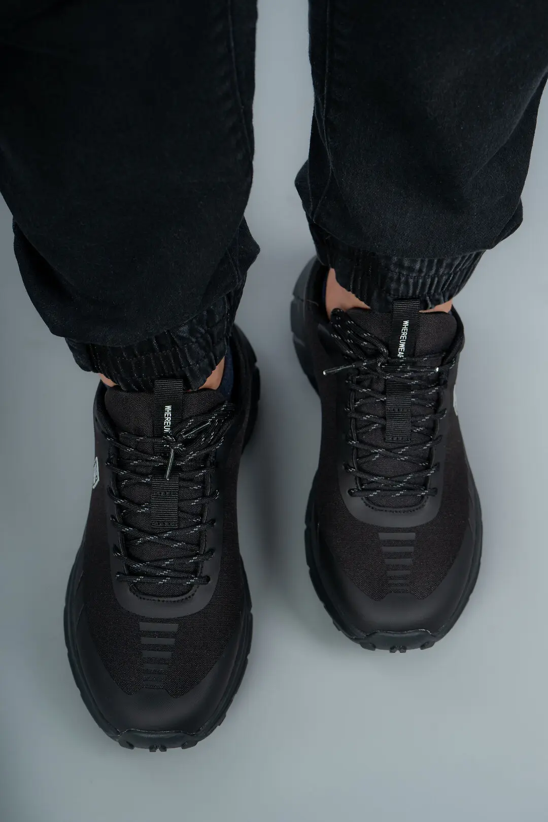 Кросівки чоловічі Where Uwear WUW5963-BLACK чорні