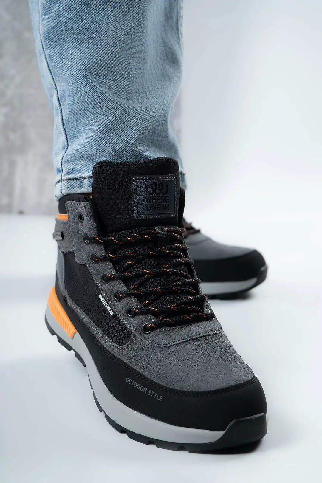 Черевики чоловічі Where Uweare WUW1911-GREY сірі