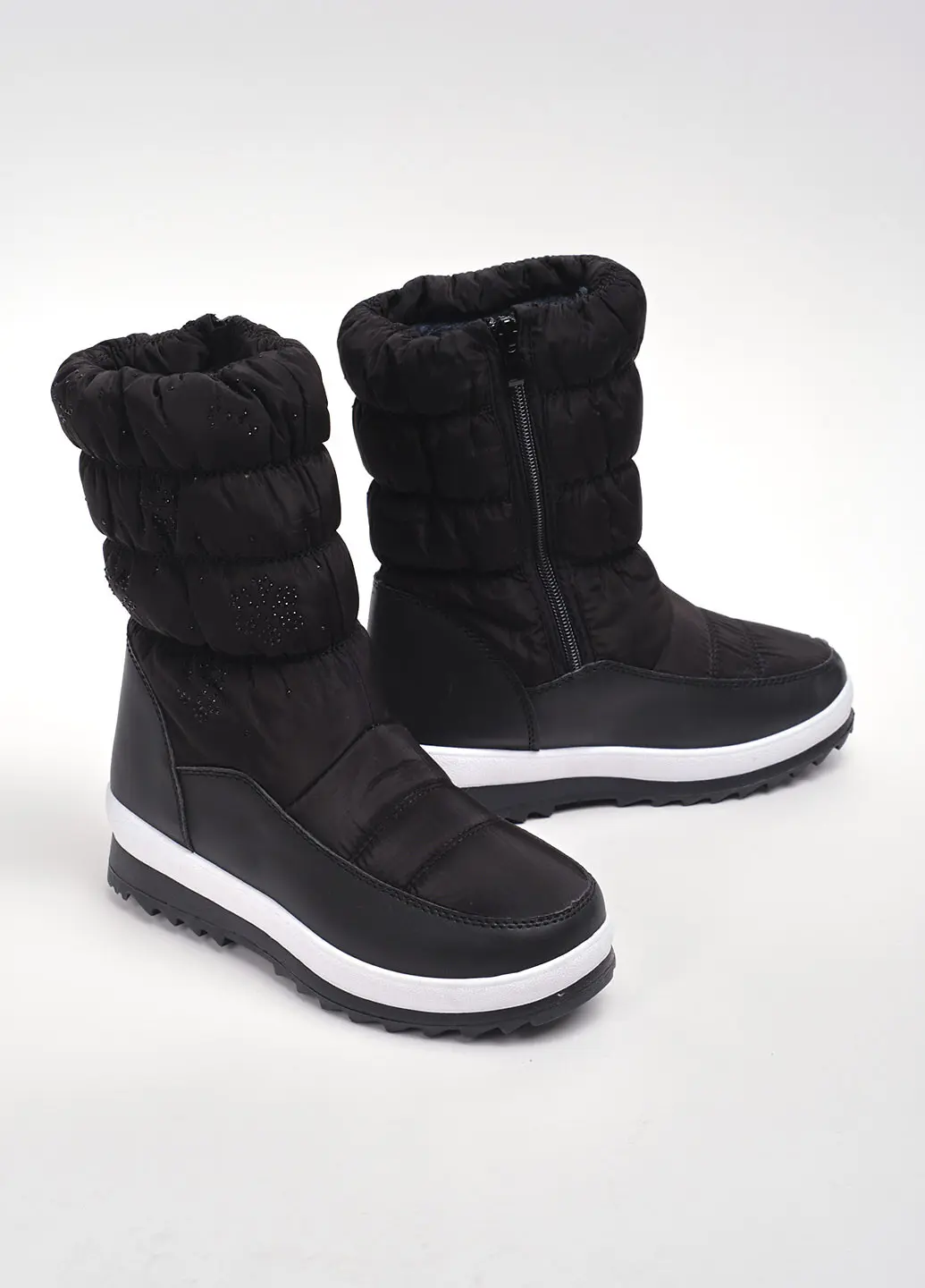 Дутики жіночі Fashion LJ-11(BLACK) чорні