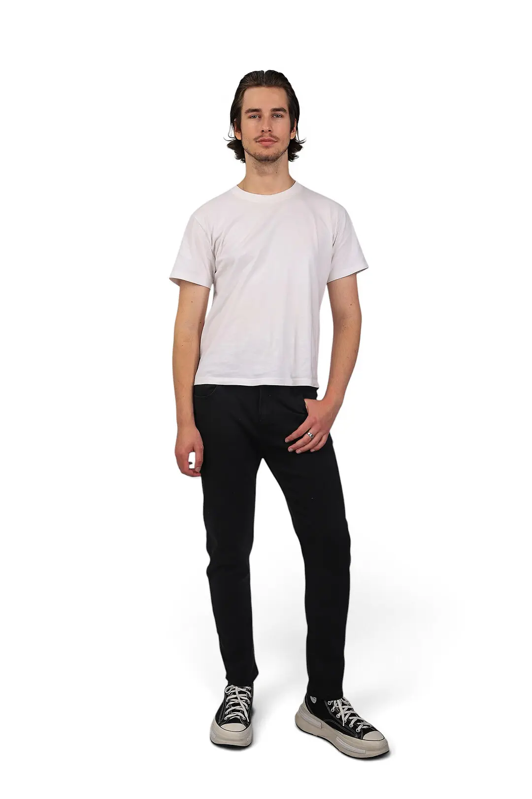 Джинси чоловічі Fashion чорні slim fit