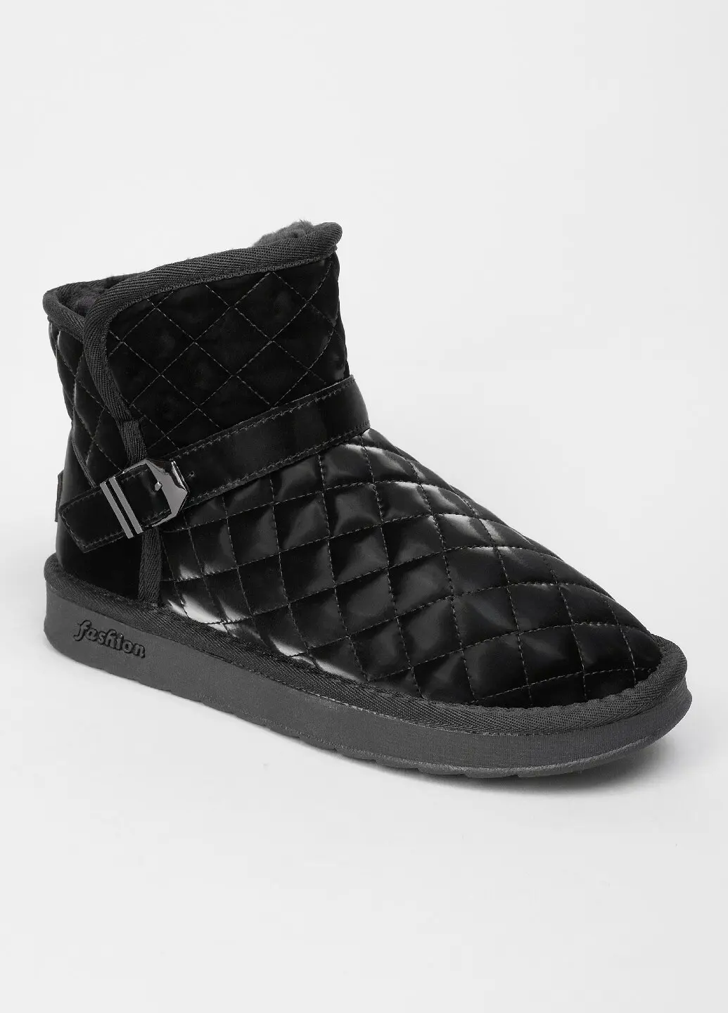 Уггі Жіночі Fashion чорні стьобані