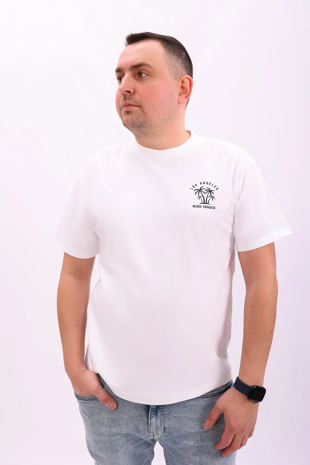 Футболка чоловіча Where Uwear біла