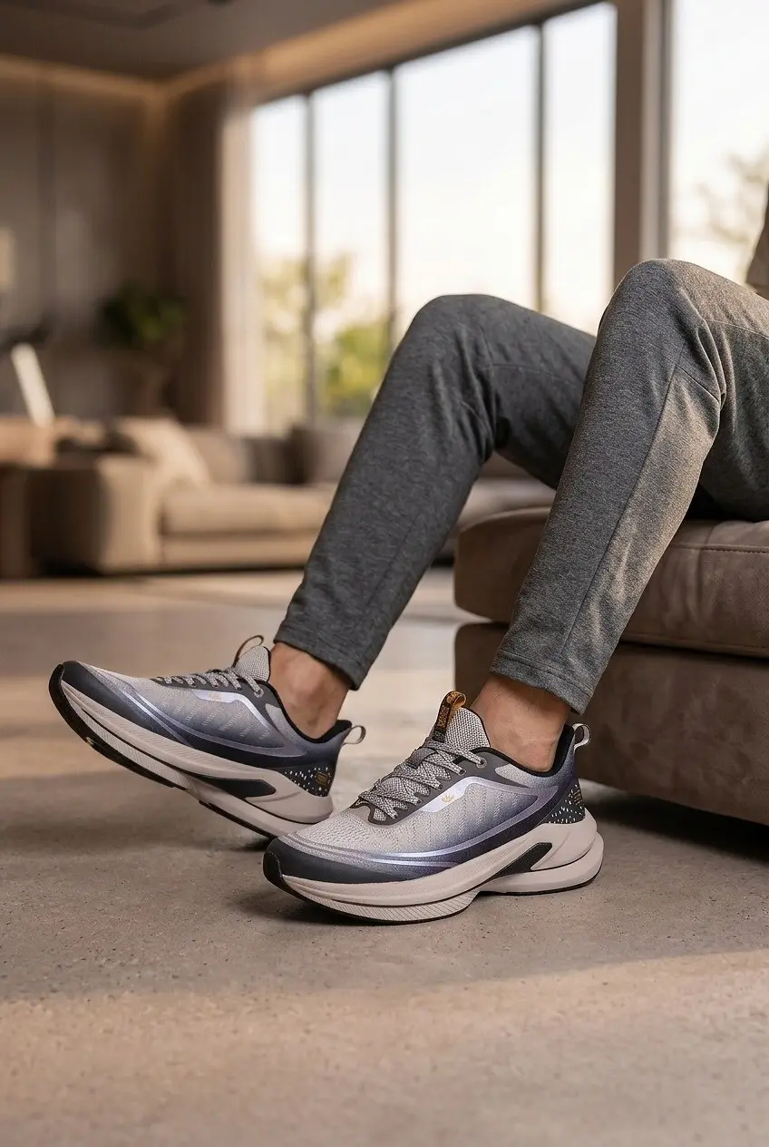 Кросівки чоловічі Where Uwear сірі з текстилю