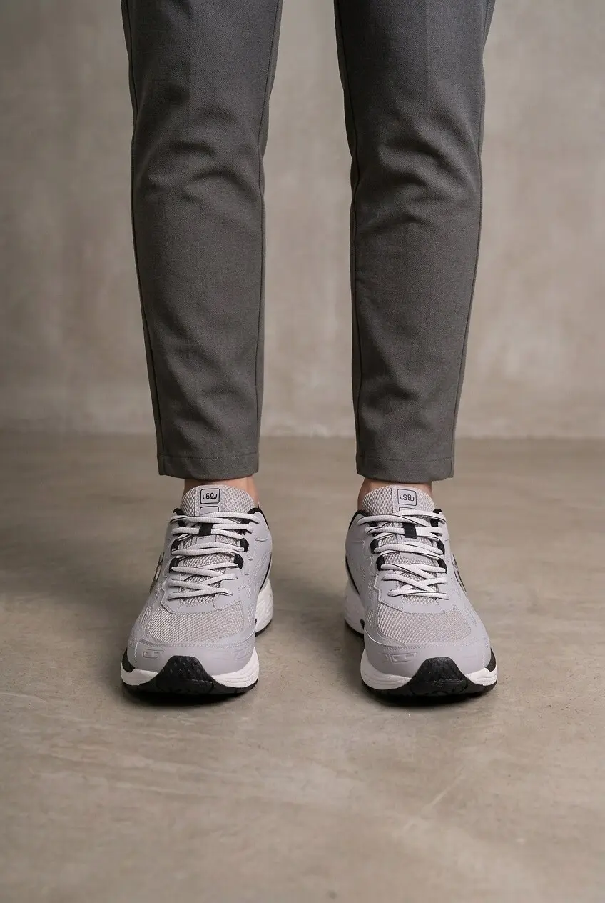 Кросівки чоловічі Where Uwear сірі з текстилю