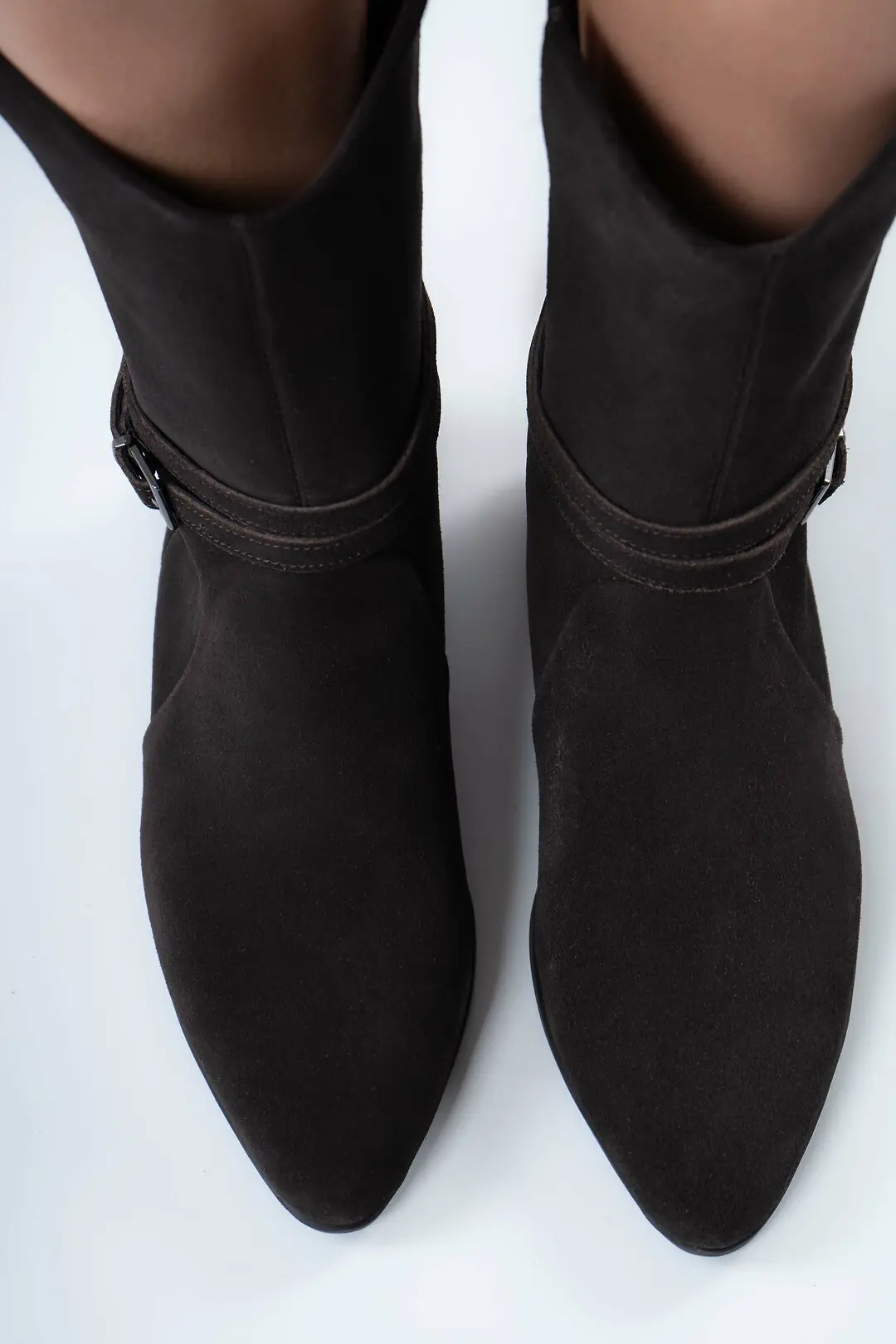 Черевики жіночі Where Uwear Натуральна замша коричневі
