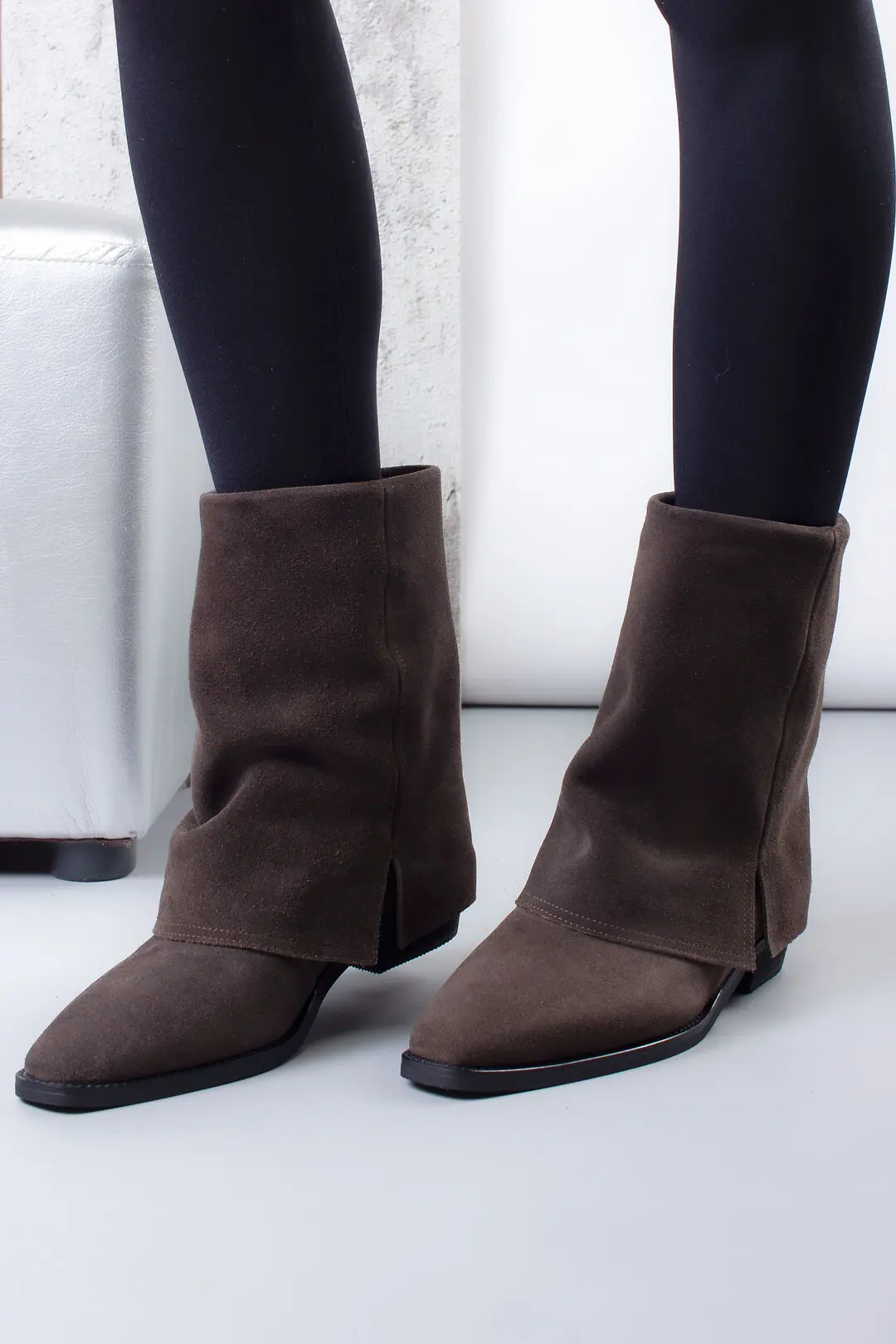 Черевики жіночі Where Uwear K350-801-2 натуральна замша коричневі