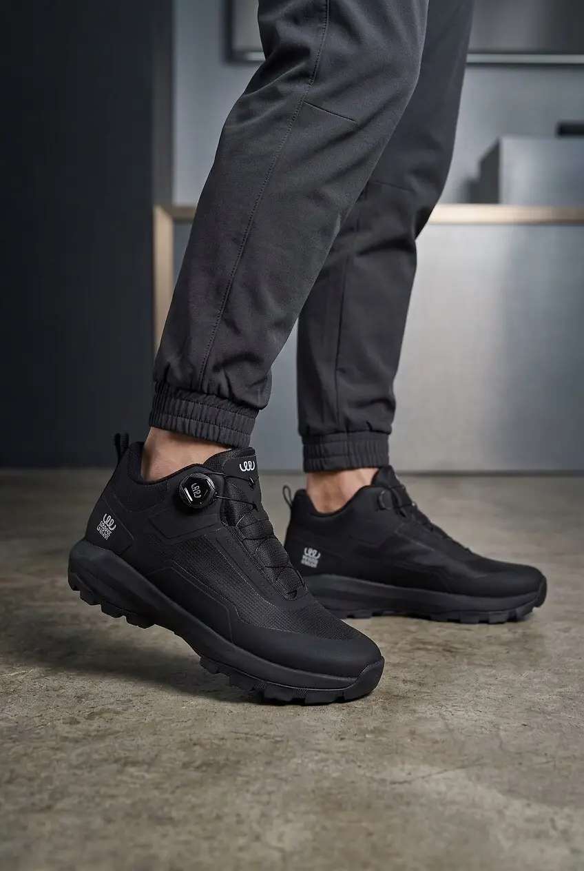 Кросівки чоловічі Where Uwear чорні з Еко-шкіри