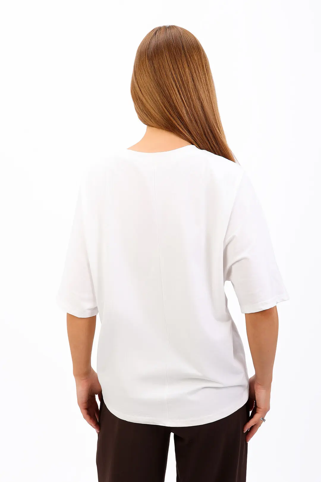 Футболка жіноча Where Uwear біла з декором