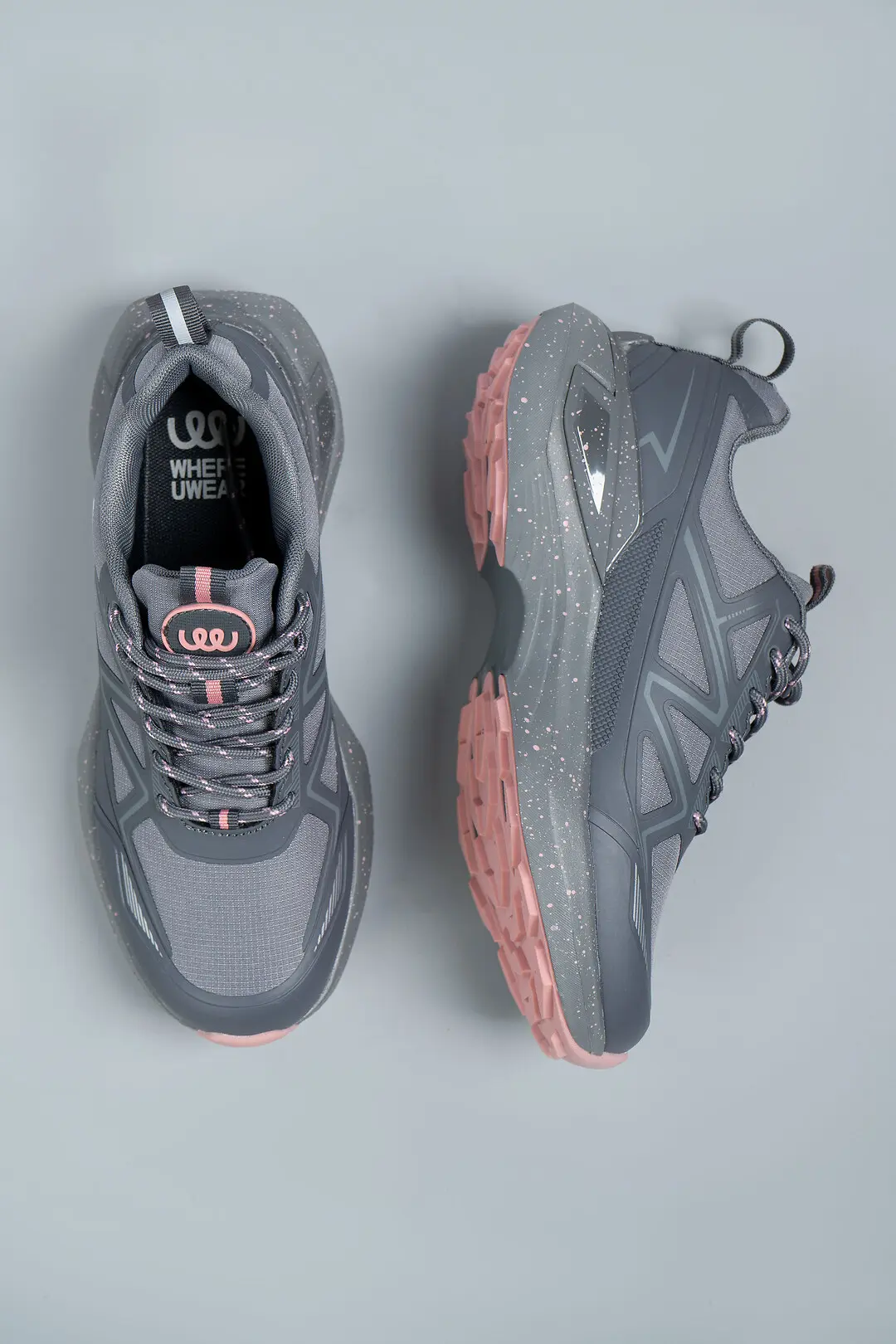 Кросівки жіночі Where Uwear WUW5993W-GREY/PINK сірі