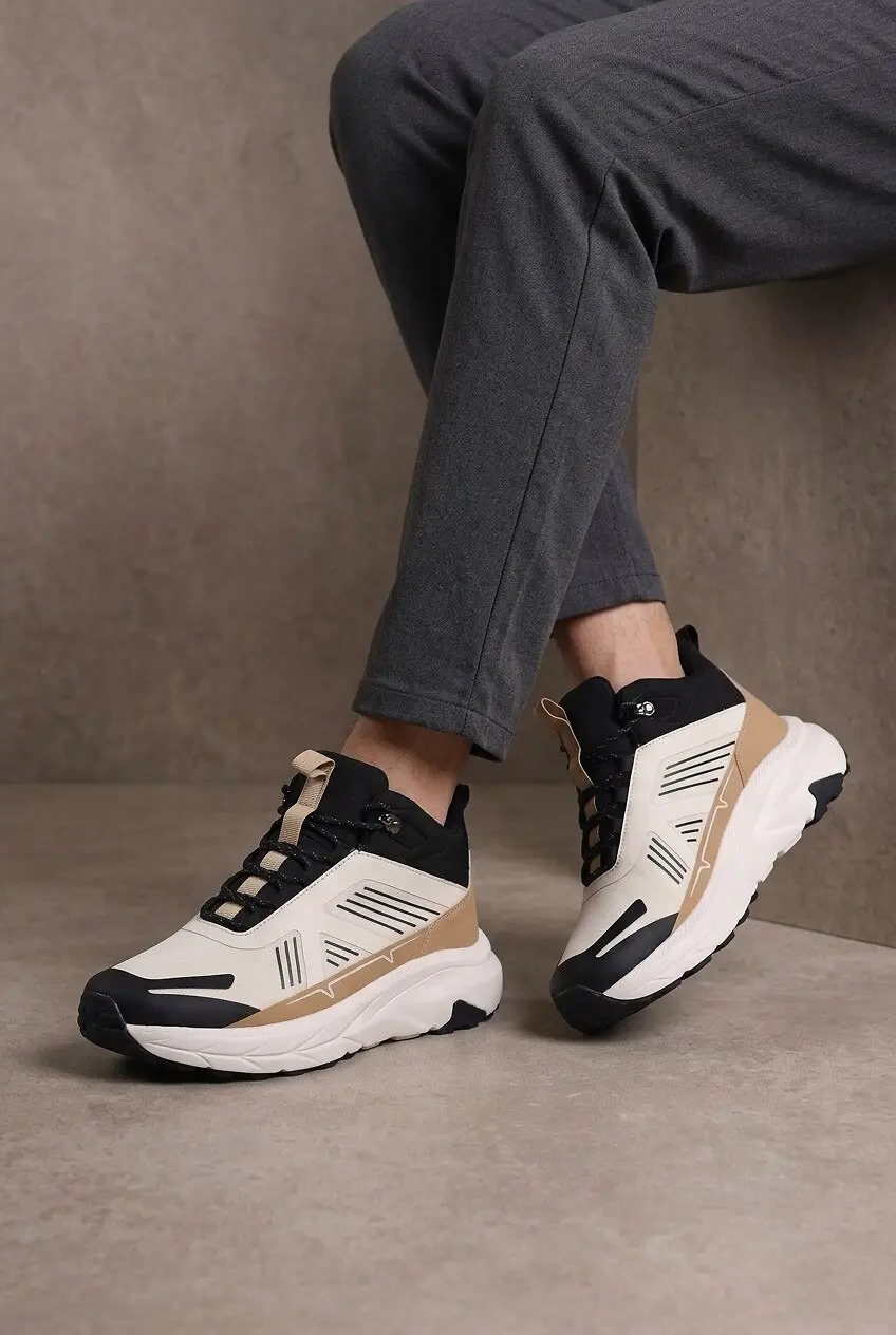 Кросівки чоловічі Where Uwear коричневі з Еко-шкіри